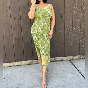 Vintage Y2K Jonathan Martin Studio Green and Blue Gorgeous dress